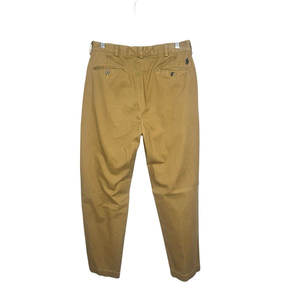 Polo Ralph Lauren Other - Polo Ralph Lauren Ethan Pant Men's Size 34/32 Khaki 100% Cotton Pleated Preppy